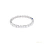 Natural Certified Round Cut Diamond Tennis Bracelet 14k White Gold 6.20Ct GH/SI