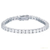 9.30Ct Round Cut Sparkling Natural Diamond Tennis Bracelet 14k Yellow Gold – white background main image