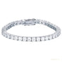 9.30Ct Round Cut Sparkling Natural Diamond Tennis Bracelet 14k Yellow Gold