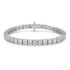 GH/SI 3Ct Round Certified Natural Diamond Women's Gift Tennis Bracelet 14k Gold – white background main image