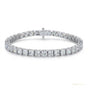 GH/SI 3Ct Round Certified Natural Diamond Women's Gift Tennis Bracelet 14k Gold