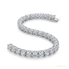 Men's 5.20Ct Certified Natural Diamond Tennis Bracelet 18Kt White Gold GH/SI – white background main image