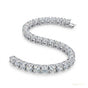 Men's 5.20Ct Certified Natural Diamond Tennis Bracelet 18Kt White Gold GH/SI