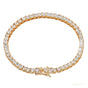 Certified 6.50Ct GH/VS Natural Diamond Tennis Bracelet For Her 14Kt Yellow Gold