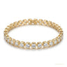 Bezel Round Certified Lab-Grown 8Ct Diamond Tennis Bracelet 14k Yellow Gold in 14kt Yellow Gold