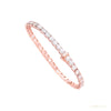 Round Cut 4.50CT IGI Certified Natural Diamond Tennis Bracelet 14K Yellow Gold – white background main image