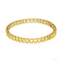 Bezel Set Emerald Fancy Vivid Yellow Lab-Grown Diamond Tennis Bracelet 14k Gold