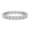 9.50Ct Round Certified Natural Diamond Tennis Bracelet 14k White Gold GIA Passed – white background main image
