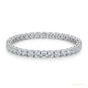 6.20Ct Round Cut GH/VS Natural Diamond Tennis Bracelet Engagement Gift 14k Gold