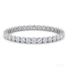 5Ct Round Cut GH/VS Natural Diamond Tennis Bracelet Birthday Gift 14k White Gold – white background main image
