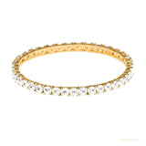 Sparkling 9.50Ct Natural Diamond Tennis Bracelet 14k Yellow Gold Certified Round – white background main image