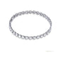 Certified Lab-Grown Diamond Birthday Propose Gift Tennis Bracelet 14k White Gold