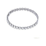 Certified Lab-Grown Diamond Birthday Propose Gift Tennis Bracelet 14k White Gold in 14kt White Gold