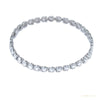 Certified Lab-Grown Diamond Birthday Propose Gift Tennis Bracelet 14k White Gold – white background main image
