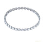 Certified Lab-Grown Diamond Birthday Propose Gift Tennis Bracelet 14k White Gold