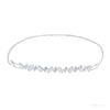Fancy Charm Marquise Cut Natural Diamond Wedding Chain Tennis Bracelet 14k Gold – white background main image