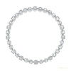 IGI Natural 4.00Ct Diamond 3-Prongs Set Martini Style Tennis Bracelet 14Kt Gold – white background main image