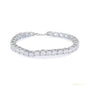 Luxury Bridal Tennis Bracelet Wedding Gift 14K White Gold Round Natural Diamond