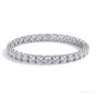 Certified 4.95Ct Round Natural Diamond Exquisite Tennis Bracelet 14k Gold GH/VS