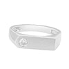 Stylish Solitaire Platinum Ring For Men - Image 2 - GEMHUB