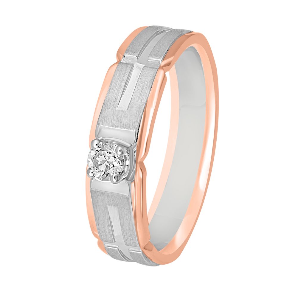 Gracious Diamond Men's Finger Ring - 950Pt Platinum - GEMHUB
