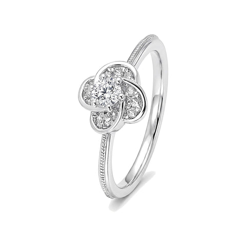Heavenly Glow Platinum Ring - 950Pt Platinum - GEMHUB