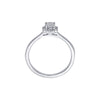 Subtle Diamond and Platinum Finger Ring - Image 3 - GEMHUB