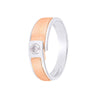 Eclectic Dual Toned Diamond Men's Band - 950Pt Platinum - GEMHUB