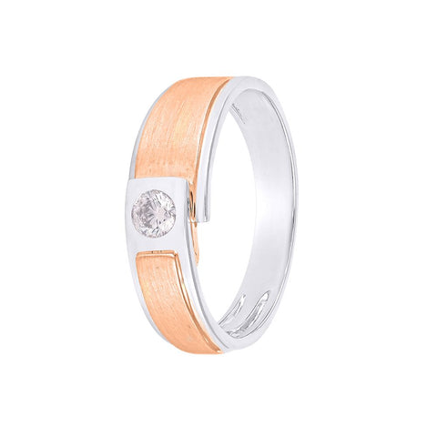 Eclectic Dual Toned Diamond Men's Band - 950Pt Platinum - GEMHUB