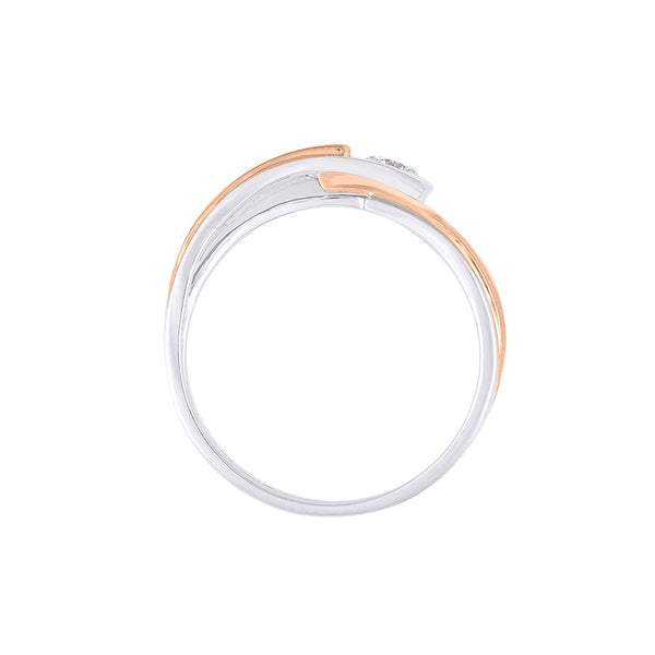 Eclectic Dual Toned Diamond Men's Band - Image 3 - GEMHUB
