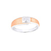 Eclectic Dual Toned Diamond Band - Image 2 - GEMHUB