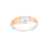 Eclectic Dual Toned Diamond Band - Image 2 - GEMHUB