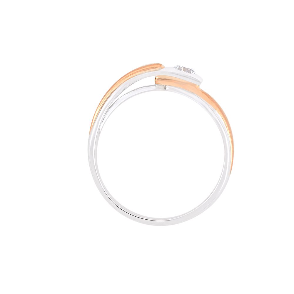 Eclectic Dual Toned Diamond Band - Image 3 - GEMHUB