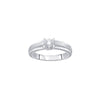 Glossy Platinum Solitaire Diamond Ring - Image 2 - GEMHUB