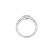 Glossy Platinum Solitaire Diamond Ring - Image 3 - GEMHUB