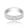 Sleek Platinum Diamond Ring - Image 2 - GEMHUB