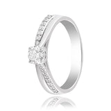 Elegance Radiant Diamond Ring - 950Pt Platinum - GEMHUB
