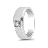 Platinum Bezel Diamond Ring - 950Pt Platinum - GEMHUB
