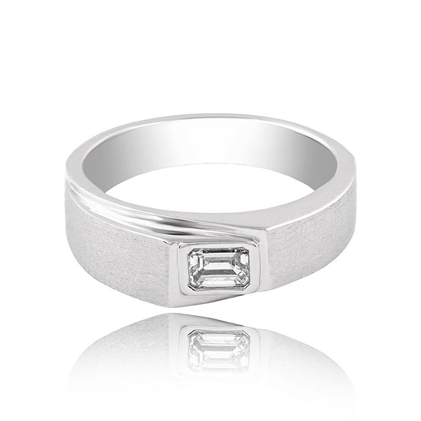 Platinum Bezel Diamond Ring - Image 2 - GEMHUB