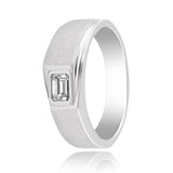 Platinum Bezel Diamond Ring - 950Pt Platinum - GEMHUB