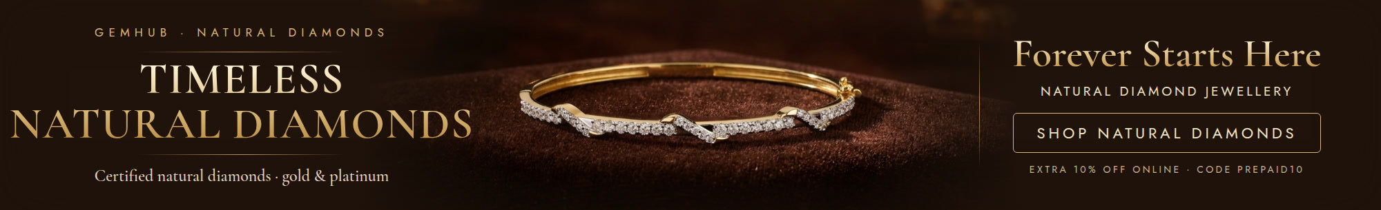 GemHub natural diamonds — Timeless natural diamonds in gold and platinum.